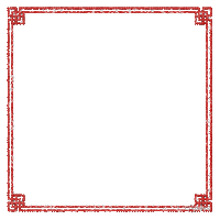 soave frame oriental art deco animated red - Free animated GIF