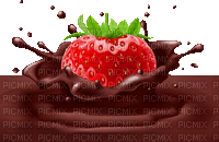 Chocolate Strawberry - GIF animado gratis
