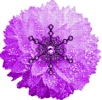 Snowflake.Glitter.Flower.Purple - kostenlos png