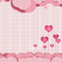 Fond coeur background rose pink heart bg hearts - png grátis