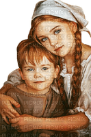 VanessaVallo _crea- vintage sister and brother - png ฟรี