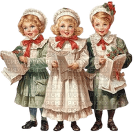 Christmas Victorian Carrol Choir singers - kostenlos png
