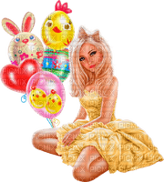 Easter woman by nataliplus - png ฟรี