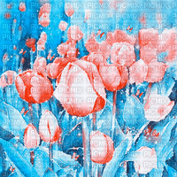 soave background animated flowers spring  tulips - Bezmaksas animēts GIF