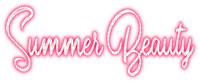 Summer Beauty Text - png ฟรี