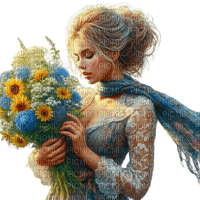loly33 femme printemps fleur - ücretsiz png
