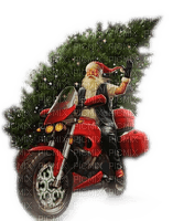 Rena Christmas Santa Nikolaus Motorrad - ingyenes png