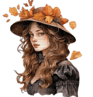 frau, woman, femme, herbst, autumn - ilmainen png