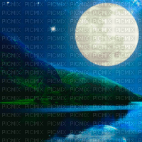 Y.A.M._Night moon fantasy background - ilmainen png
