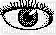 oeil noir et blanc - Darmowy animowany GIF