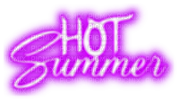 Hot Summer.Text.Purple - By KittyKatLuv65 - Free PNG