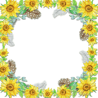 soave frame flowers sunflowers   yellow - kostenlos png