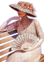 Rena pink Vintage Lady Woman Frau - png ฟรี