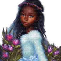 kikkapink winter fantasy girl fairy afro african - besplatni png