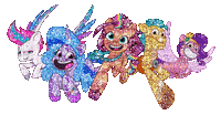 My Little Pony: Tell Your Tale G5 glitter group - GIF animé gratuit