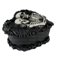 Skull goth cake overlay - png gratis