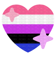 Genderfluid heart emoji - PNG gratuit
