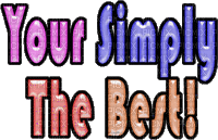 Text. Your simply the Best. Leila - Gratis animerad GIF