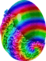 Animated.Egg.Rainbow - KittyKatLuv65 - Nemokamas animacinis gif