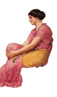 deep in thought woman - PNG gratuit