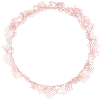 Dentelle Rose Cadre Rond:) - Free PNG