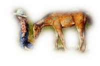 Kaz_Creations Animals Animal Horse Child Boy - png gratuito