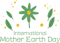 Kaz_Creations Text-International-Mother-Earth-Day - PNG gratuit