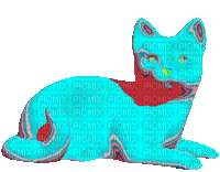 wobble cat head - GIF animasi gratis