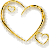 Golden Hearts - GIF animado gratis