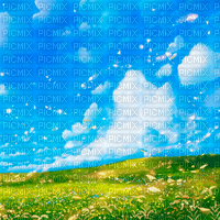 Y.A.M._Summer background flowers - 無料png