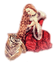 mujer y animal by EstrellaCristal