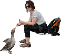 woman with animal bp - PNG gratuit