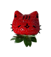cute cat strawberry :3 - Free PNG