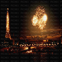 paris new year golden firework bg fond