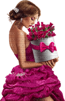 Woman with roses. Leila - 無料png