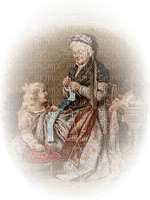 Une grand-mère et sa petite-fille - bezmaksas png