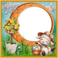 Easter frame by nataliplus - ücretsiz png