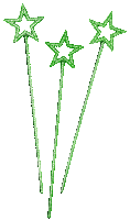 Stars.Green.Animated - KittyKatLuv65 - GIF เคลื่อนไหวฟรี
