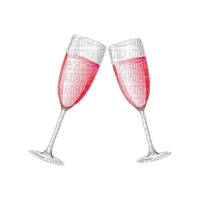 kikkapink flute champagne - kostenlos png
