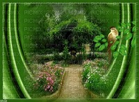 bg-grön-trädgård---background-green-garden - Free PNG