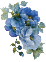 loly33 fleur bleu - PNG gratuit