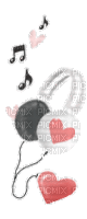 Emo headphones - GIF animado gratis