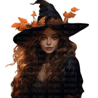witch, frau, woman, femme, vintage, autumn - png ฟรี