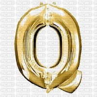 Letter Q Gold Balloon - безплатен png