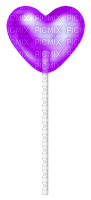 Lollipop.Heart.Purple - 免费PNG