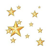 gold stars gif deco etoile dore - GIF animé gratuit