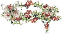 pink-rosa-blom-krans-flower wreath-deco-minou52 - Free PNG
