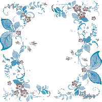 soave frame flowers animated branch flowers deco - 免费动画 GIF