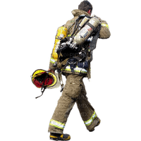 Kaz_Creations Man Homme Firefighter - Free PNG