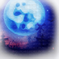 halloween moon bg lune fond - PNG gratuit